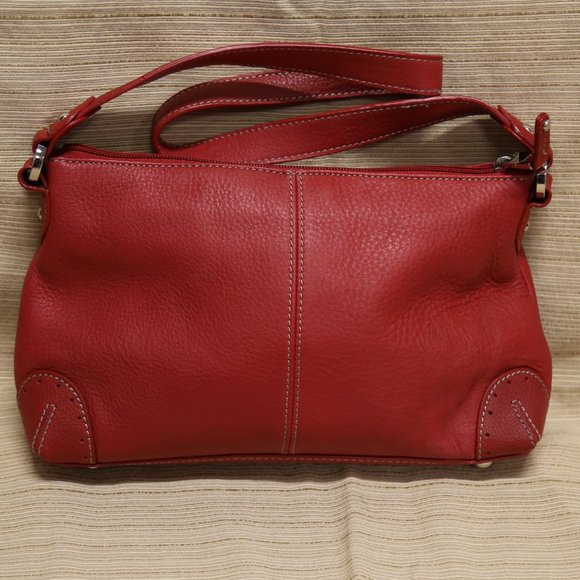 Tignanello Red Shoulder Bag - Picture 2 of 3